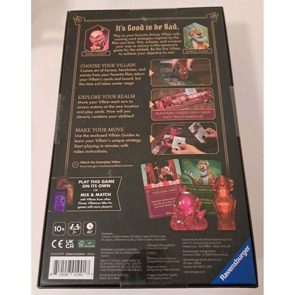 Disney Villainous Sugar & Spice Game Expansion Ravensburger NEW Sealed NEW NIB - Picture 4 of 6